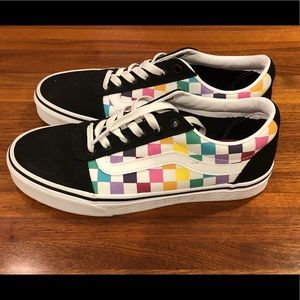 Rainbow Checkered Vans